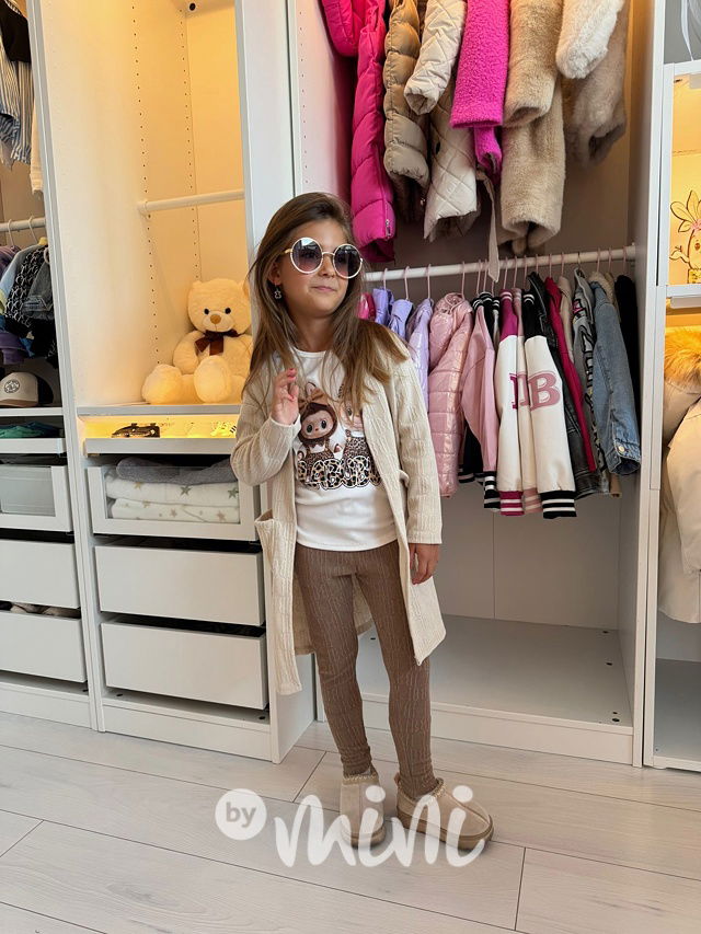 Podzimní dlouhý kardigan vanilla