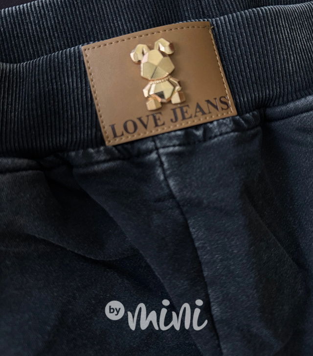 Acid wash soft denim kalhoty TEDDY