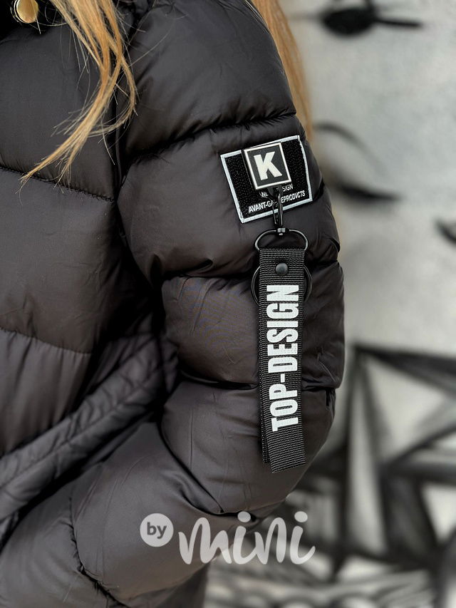 Zimní kabát TOP DESIGN černý