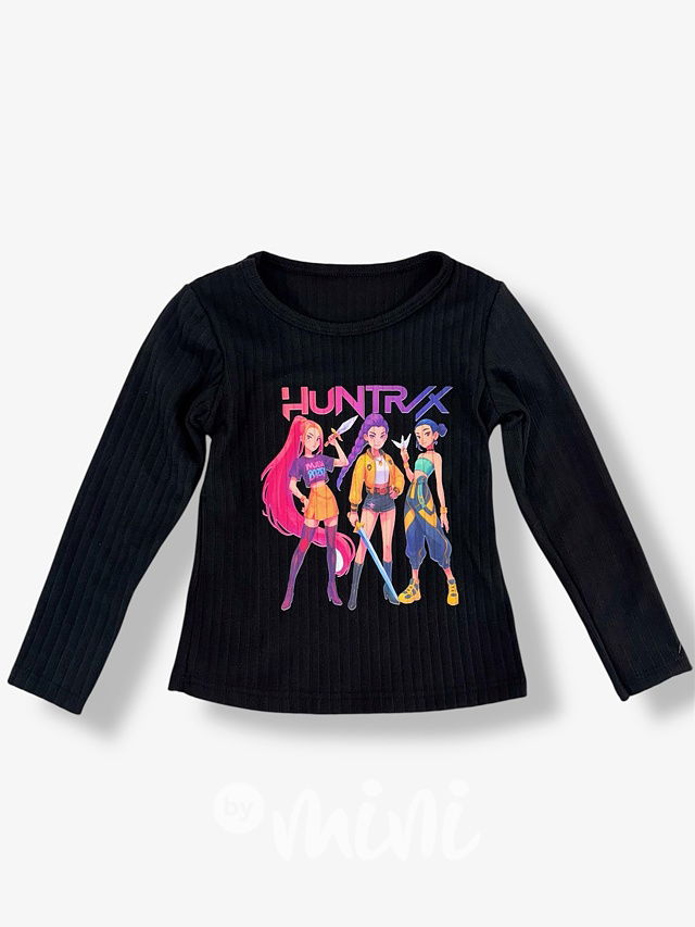 Huntrix teplá černá blůzka