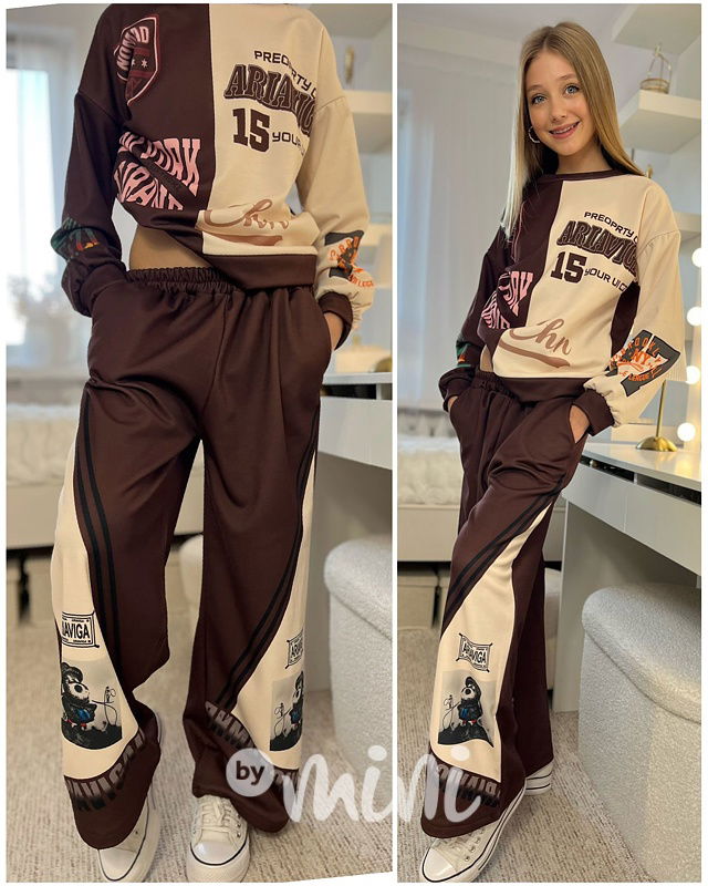 NEW YORK zateplená souprava choco