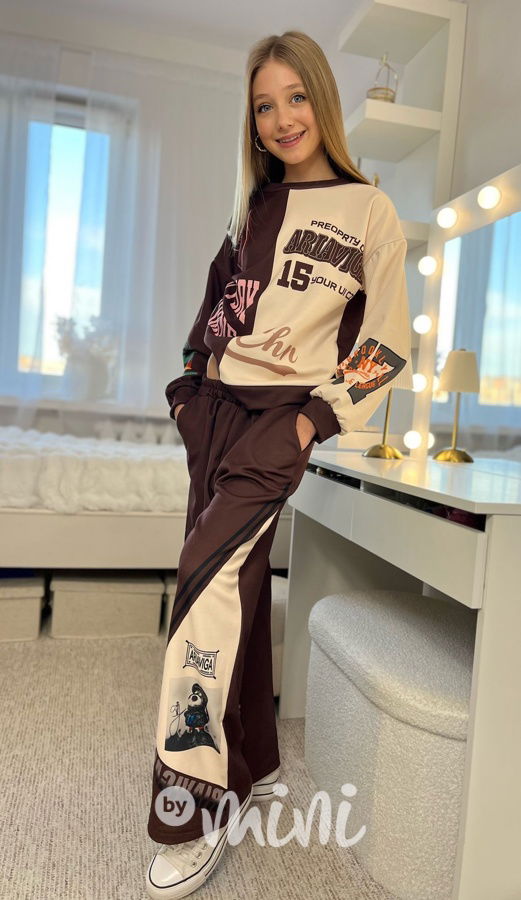 NEW YORK zateplená souprava choco