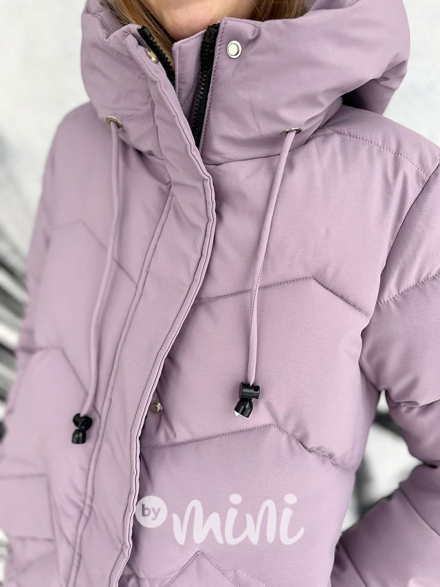 Zimní kabát Lily fialový