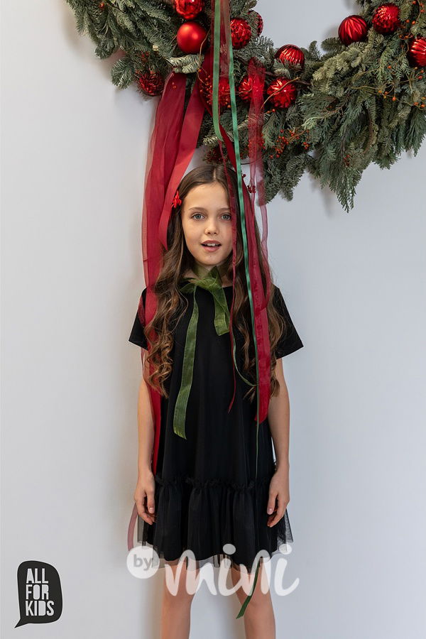 All for kids tylové šaty černé
