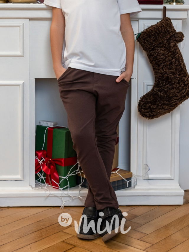 All for kids elegant kalhoty brown