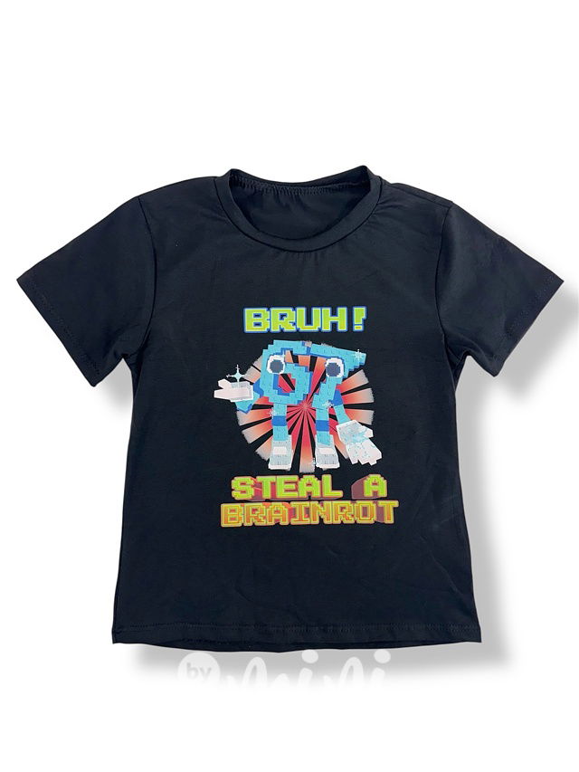 Steal a brainrot triko černé