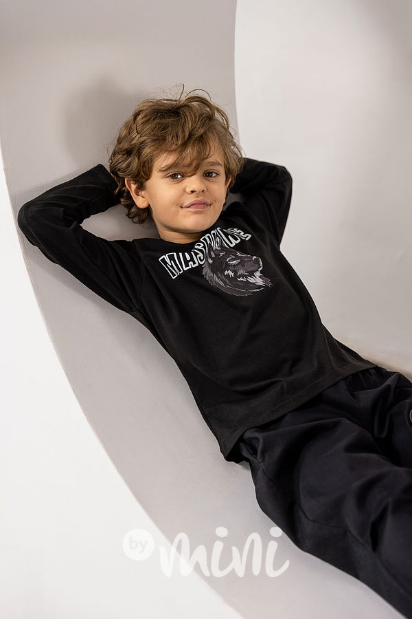 Mash Mnie longsleeve triko wolf černé