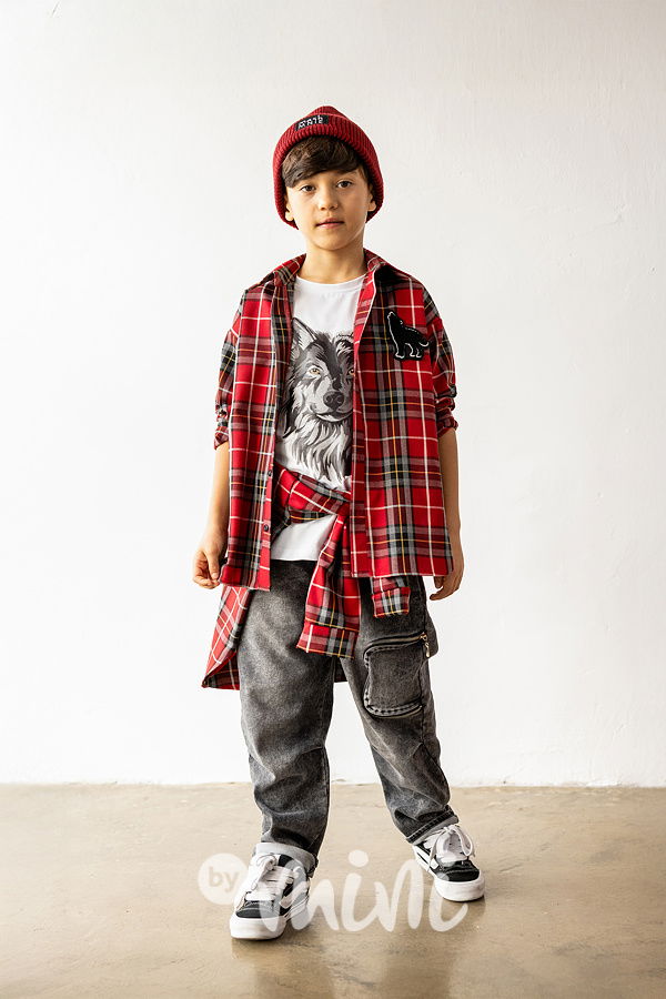 Mash Mnie triko wolf bílé