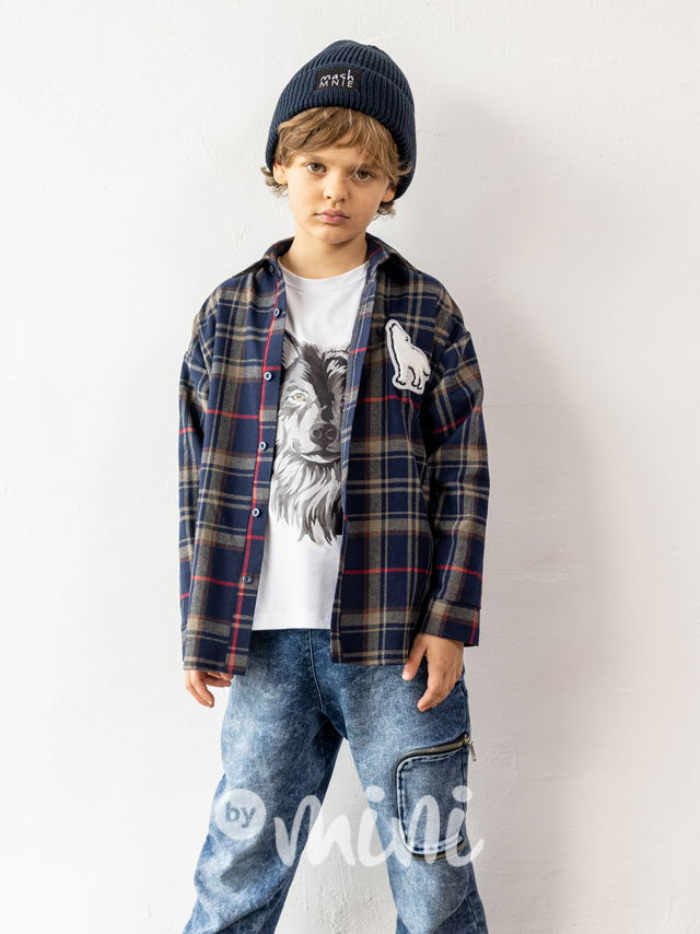 Mash Mnie blue karo košile WOLF