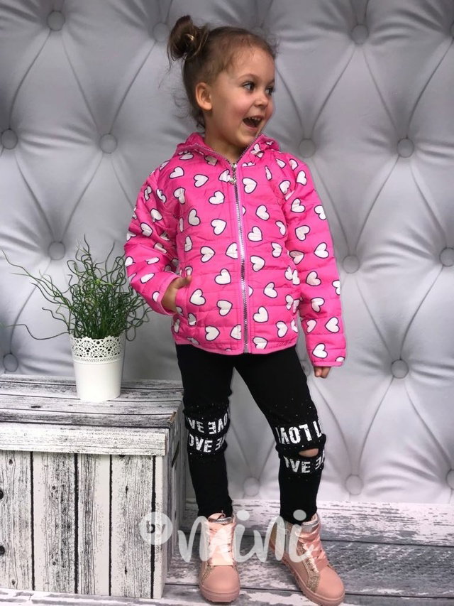 Jarní pink heart bundička