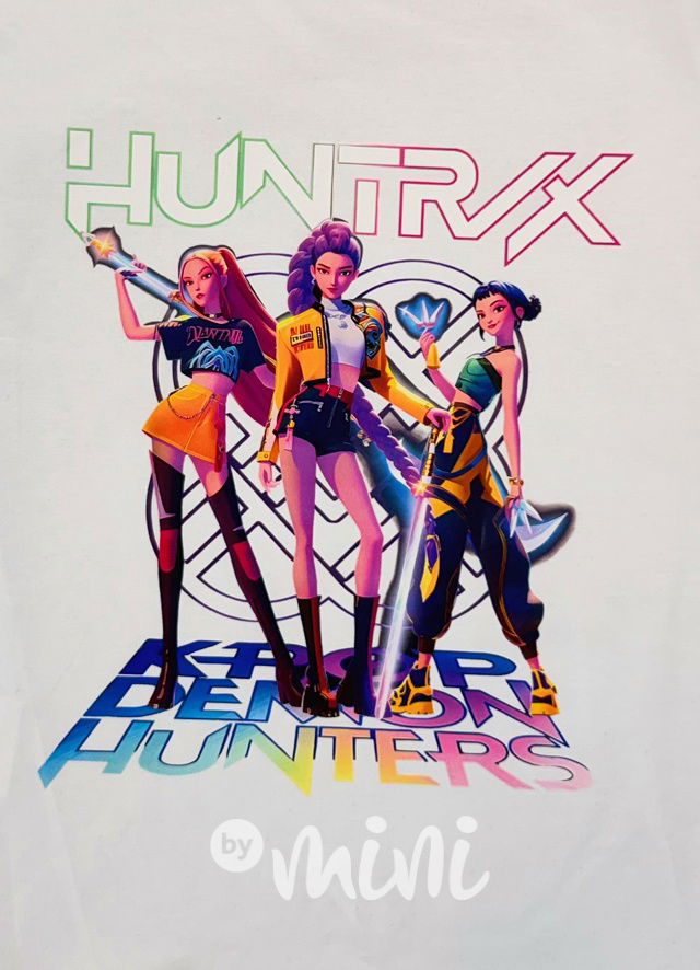 Huntrix triko bílé