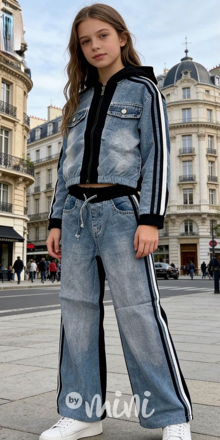 Denim set blue/black