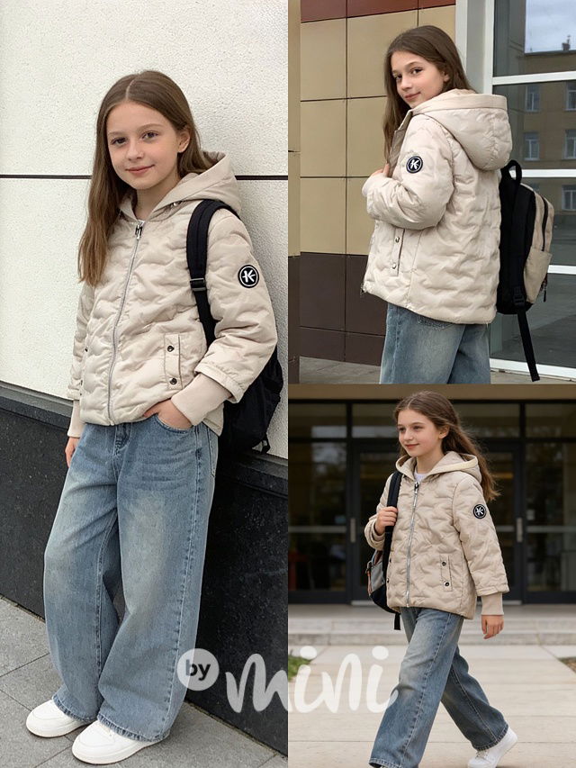 Jarní bunda champagne