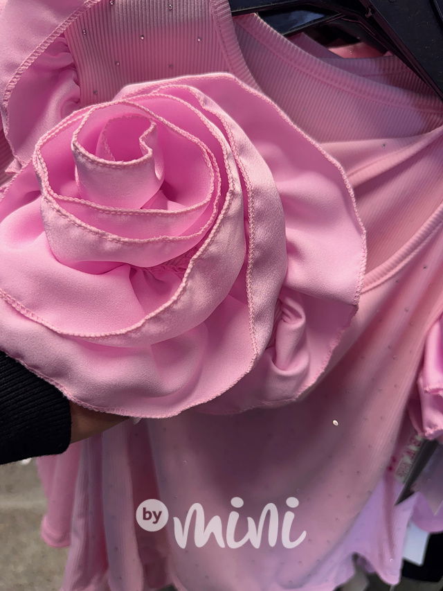 Růžová blůzka s kamínky ROSE