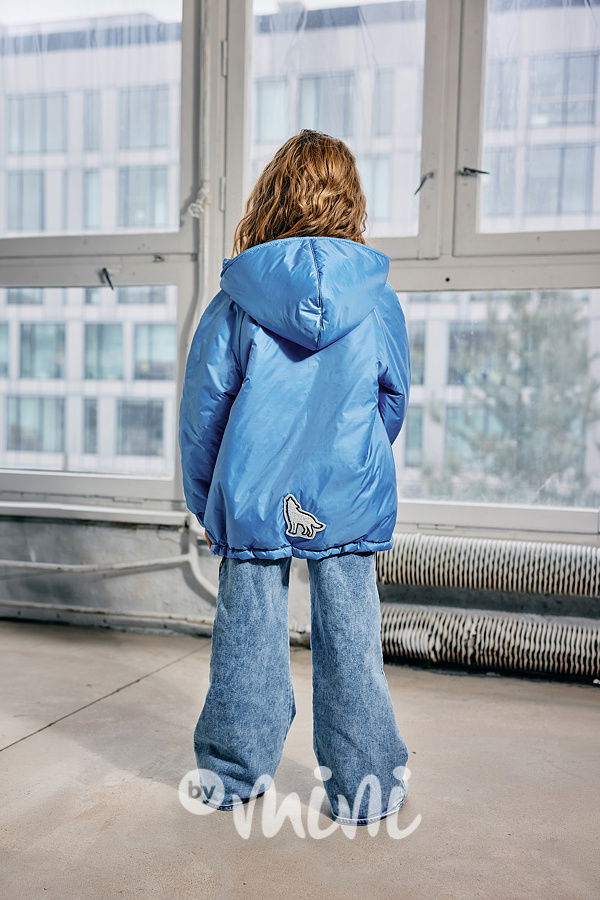 Mash Mnie soft denim volné kalhoty blue