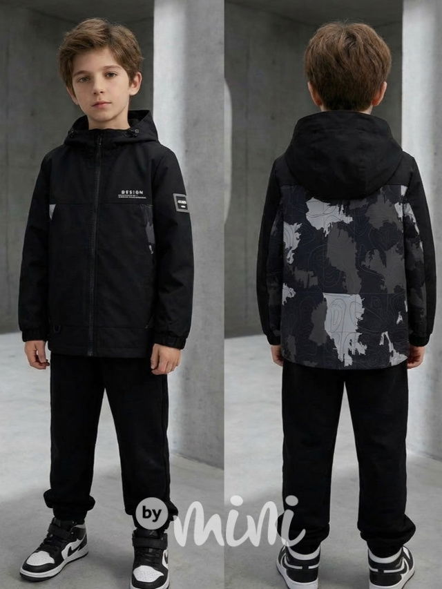 Jarní přechodová bunda DESIGN černá