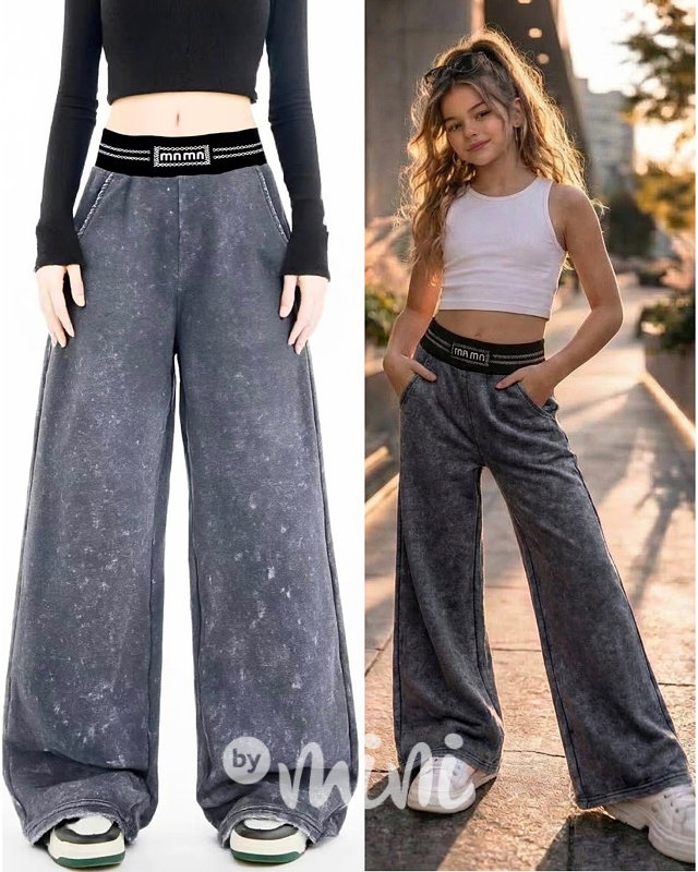 Acid wash antracit lounge tepláky