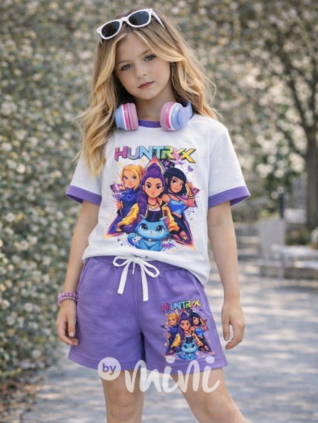 Huntrix letní komplet lila