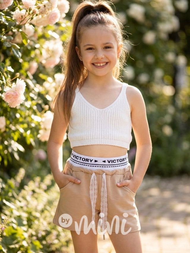 Victory šortky béžové