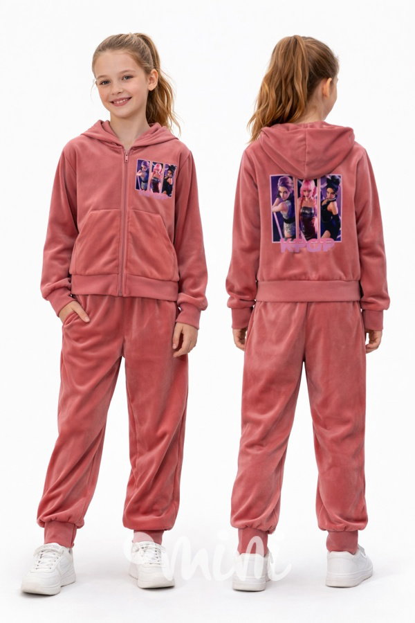 K-Pop soft velur souprava