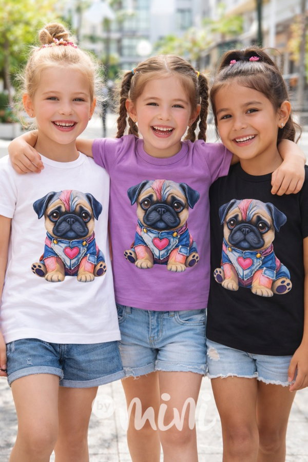 Buldoček triko černé