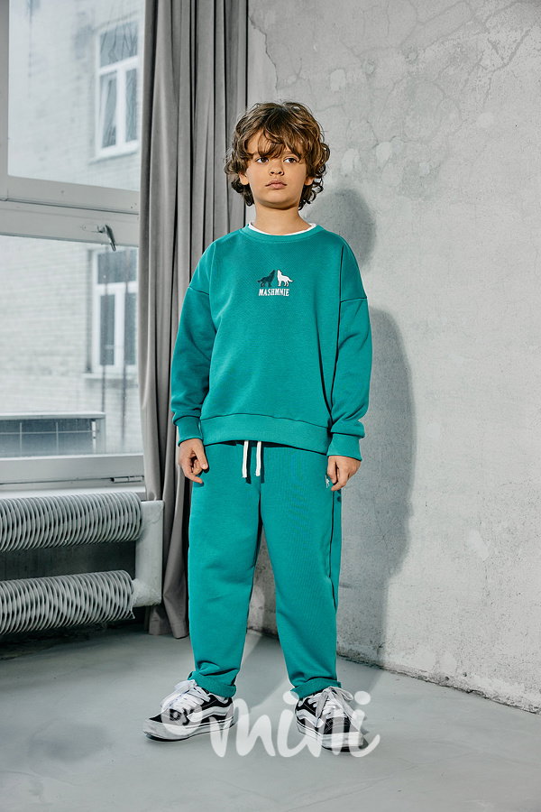 Mash Mnie baggy tepláky WOLF emerald
