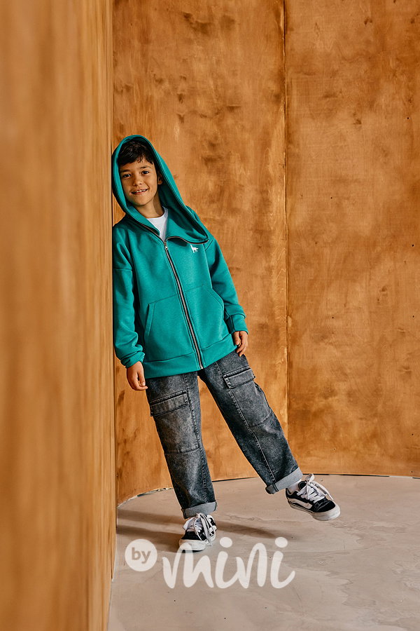 Mash Mnie asymetrická mikina emerald