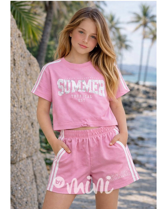 Letní teenage komplet Summer pink