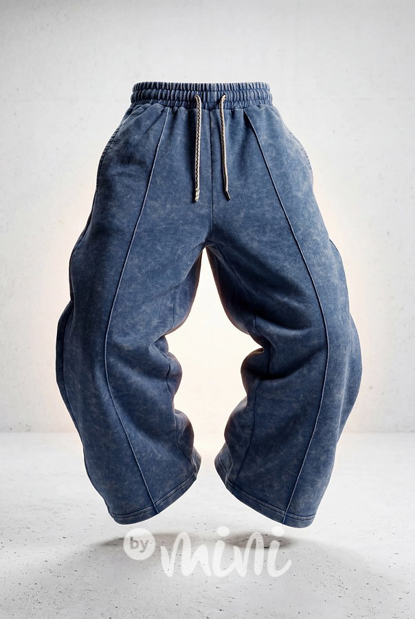 Soft denim baggy tepláky