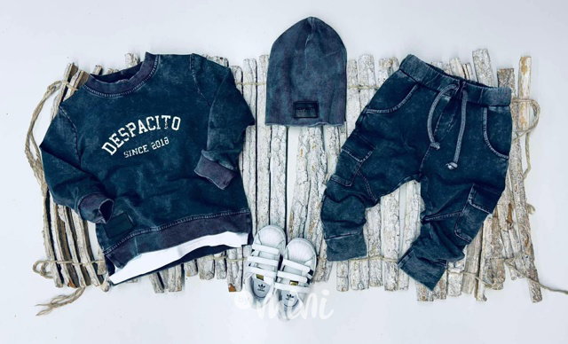 Despacito cargo tepláky acid wash dark