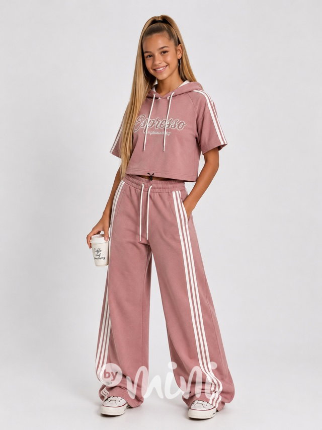 Espresso teenage lounge set s kamínky pink