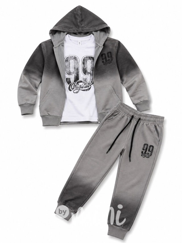 3-dílný ombre set grey