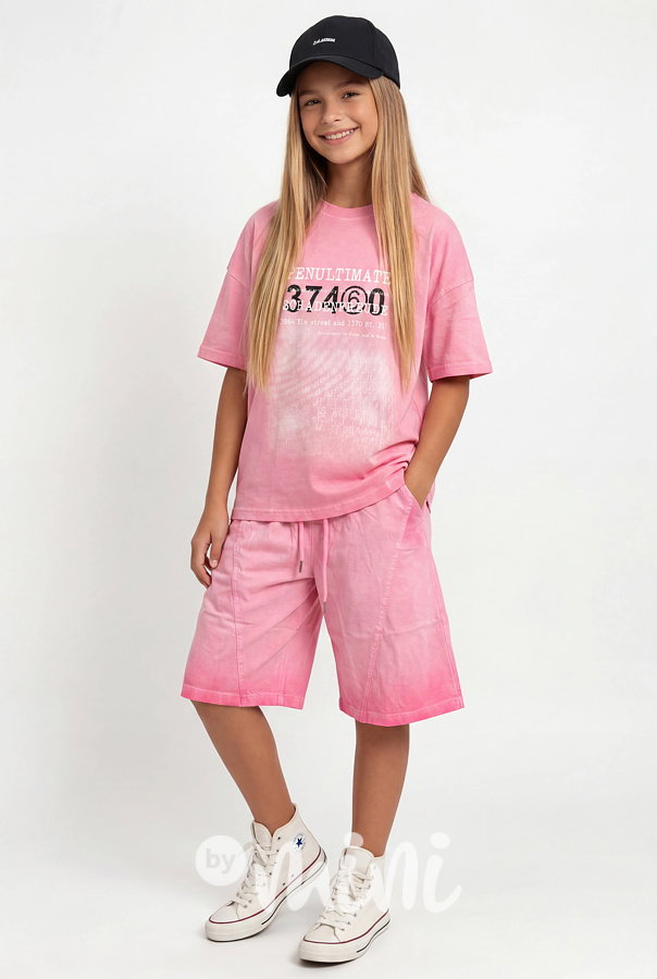 Oversize teenage triko pink