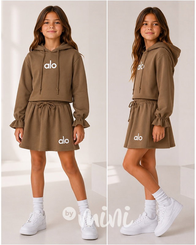 ALO mikina + sukně beige