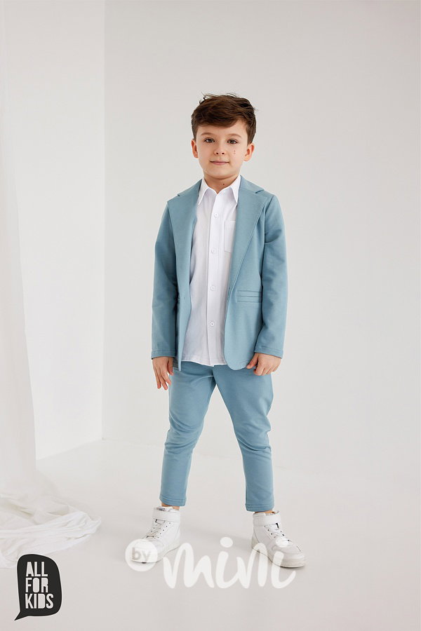 AFK elegant kalhoty blue mint
