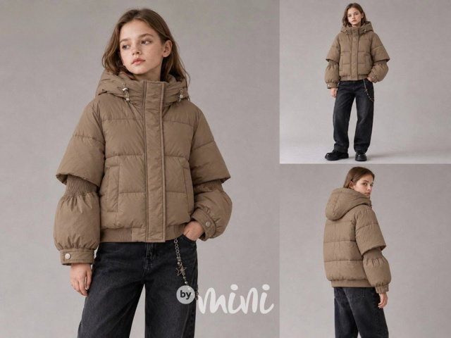 Urban puff bunda taupe