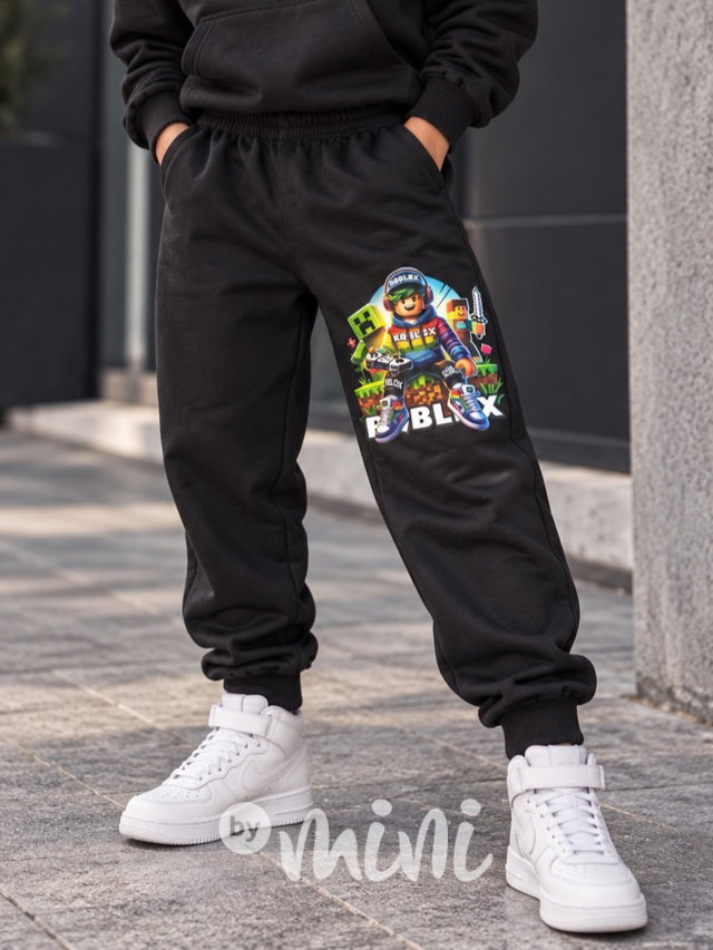 Roblox tepláky PLAYER černé