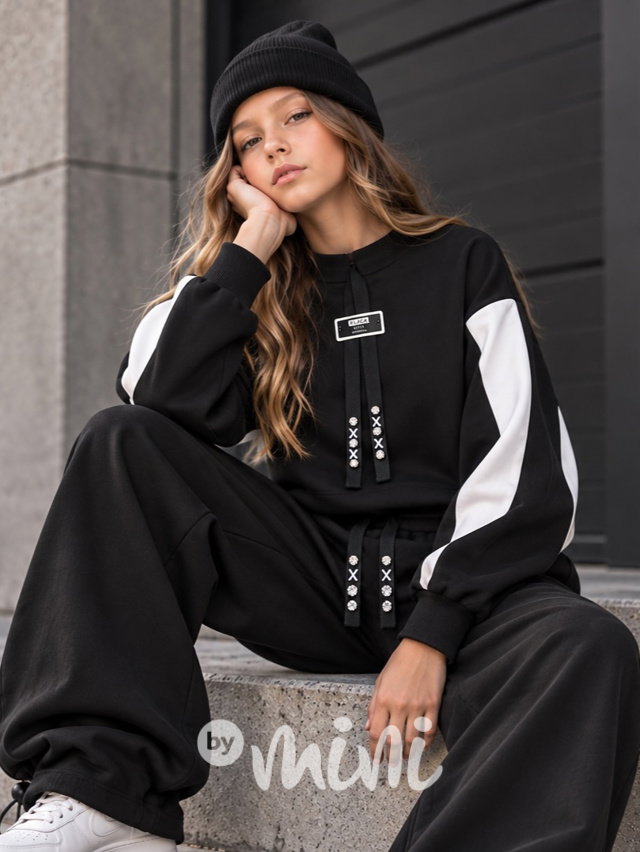 BLACK fashion mikina černá