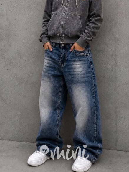 Blue soft baggy jeans