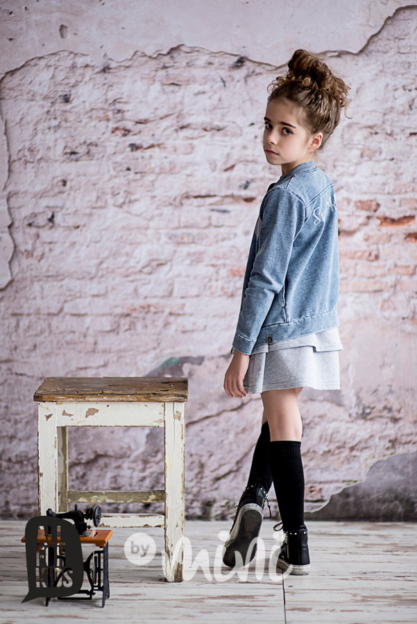 Jeans mikina sweet kitty grey