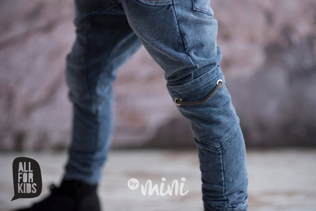 Jeans propletené tepláčky