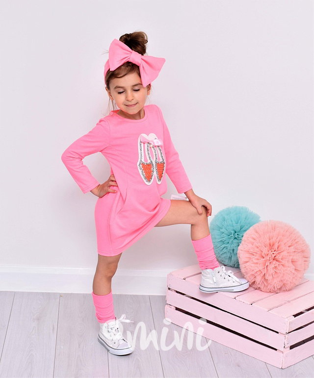 Neon pink tunika balerina