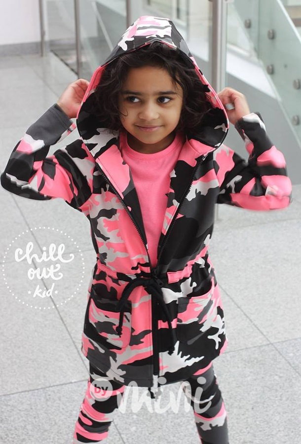 Neon pink mikina/parka