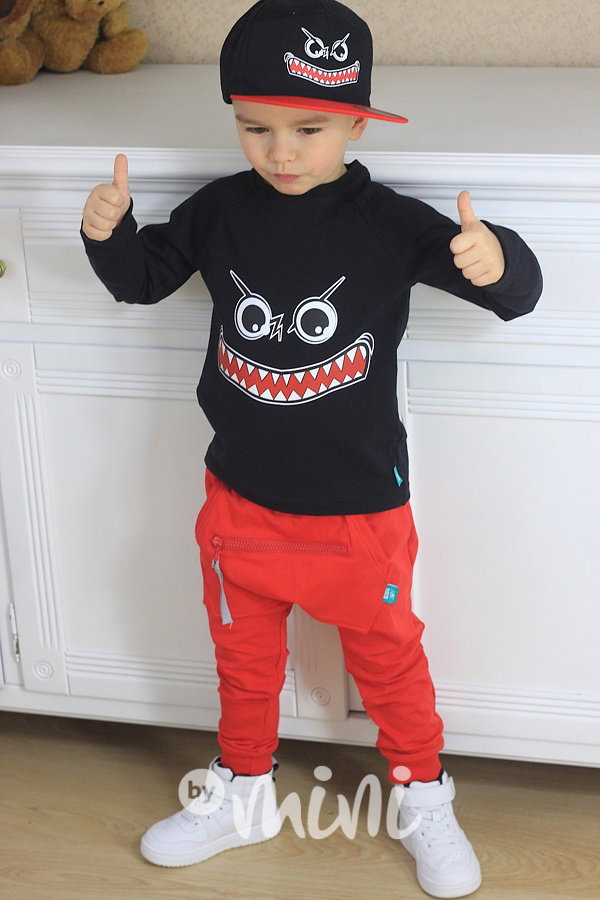 Černé Angry face triko
