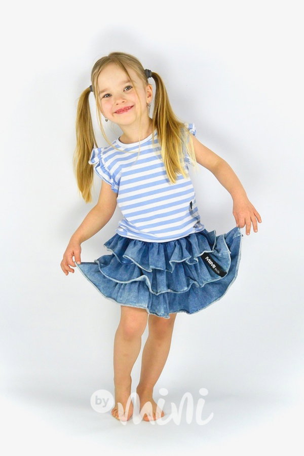 Marine blue/white triko