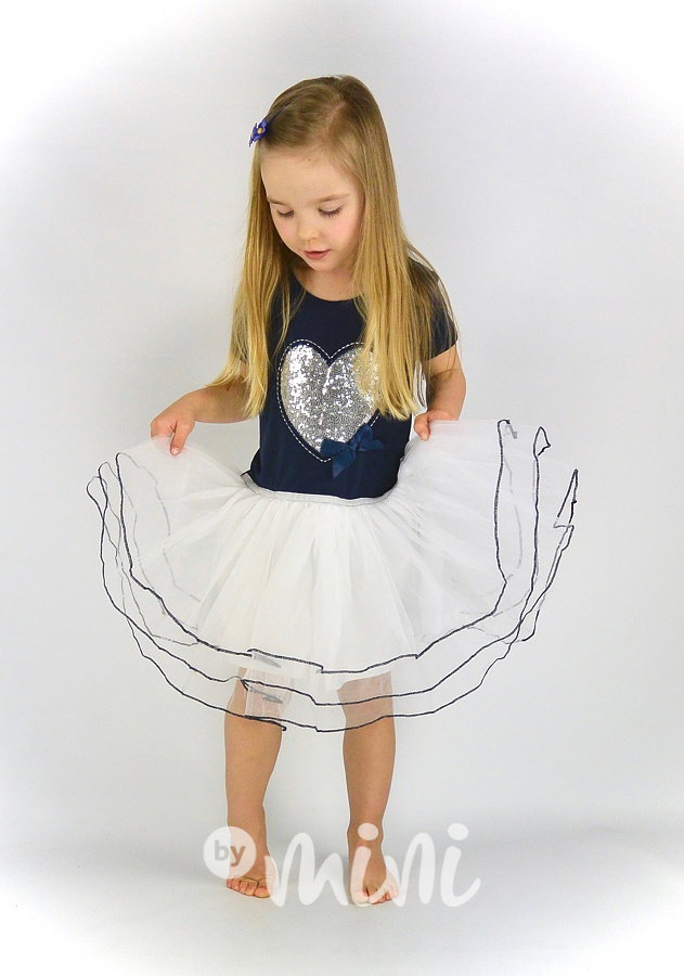 Heart blue dress