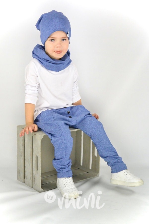 Mramorové baggy s knoflíky