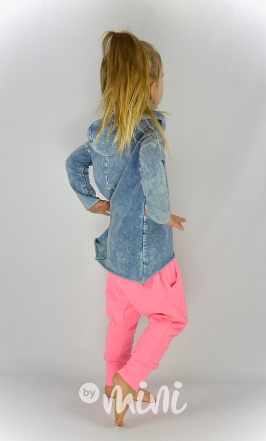 Neon pink baggy tepláčky