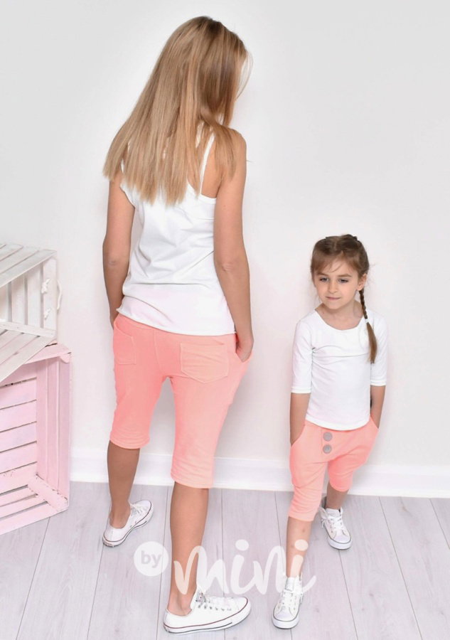 Summer neon orange baggy shorts