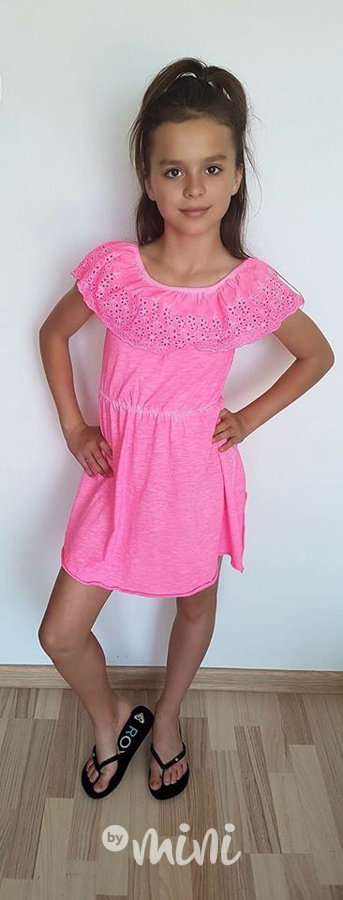Pink neon summer dress